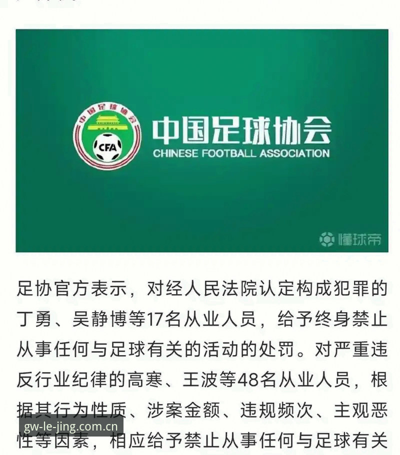 中国足协第三批禁足名单详解：65人受罚背后的足球生态整治